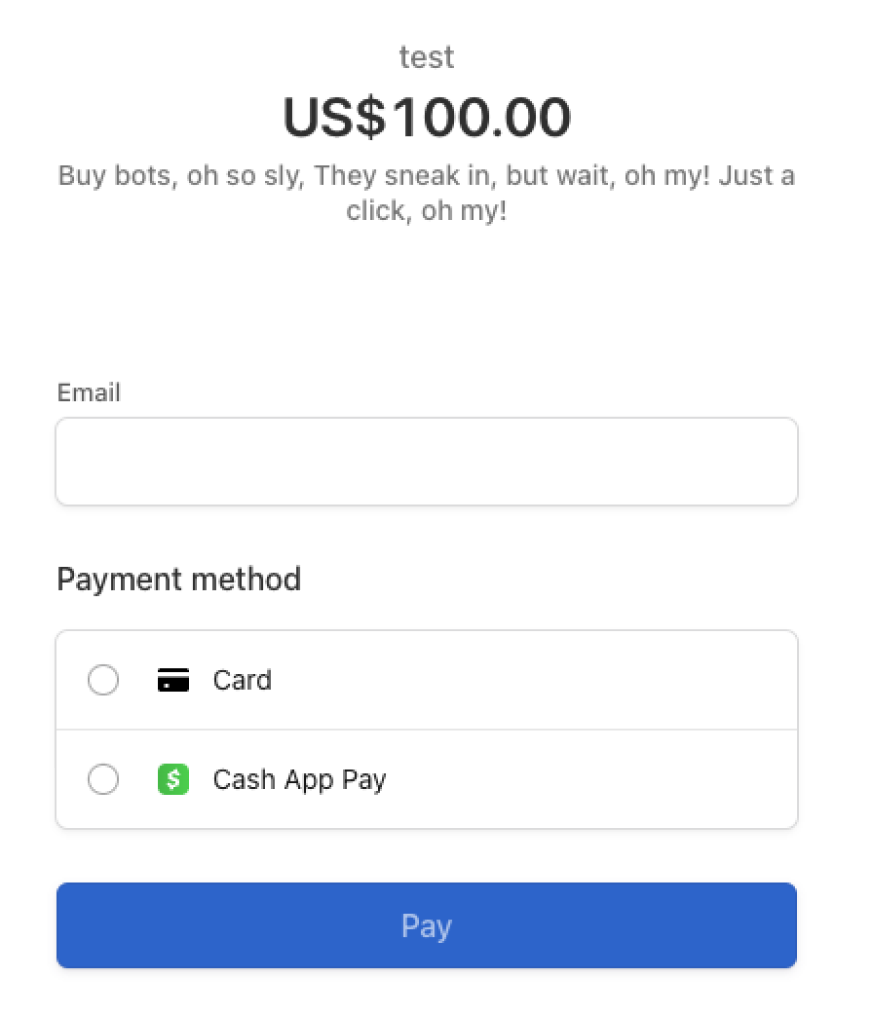 Stripe Payment Link